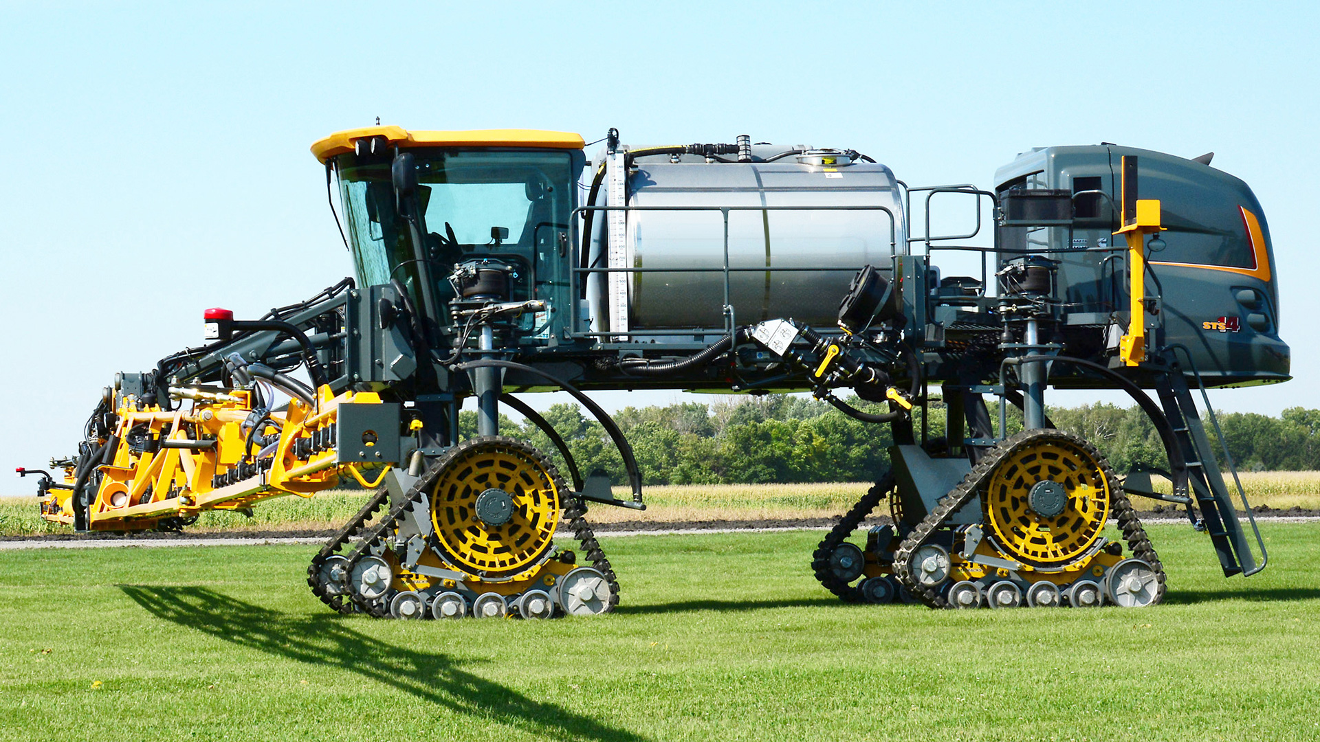 9090-AA Series Tracks on a Hagie Sprayer